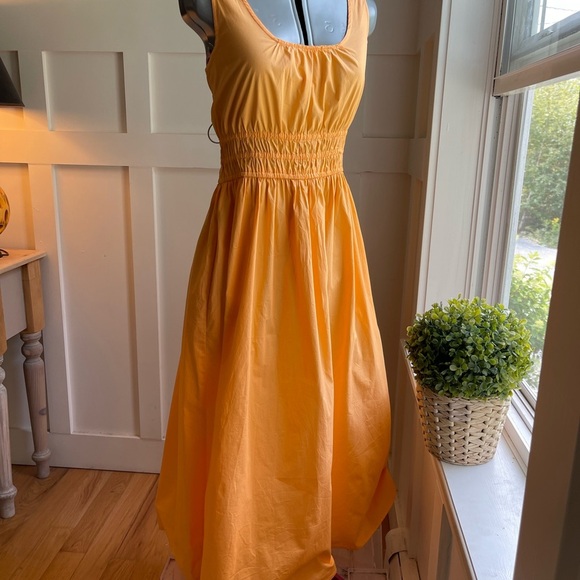 LOFT Bright Orange High Low Dress - Picture 2 of 8